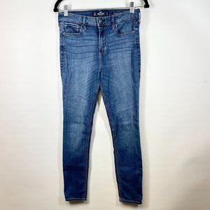 Hollister Women's Blue Classic Stretch High Rise Super Skinny Jeans Size W27